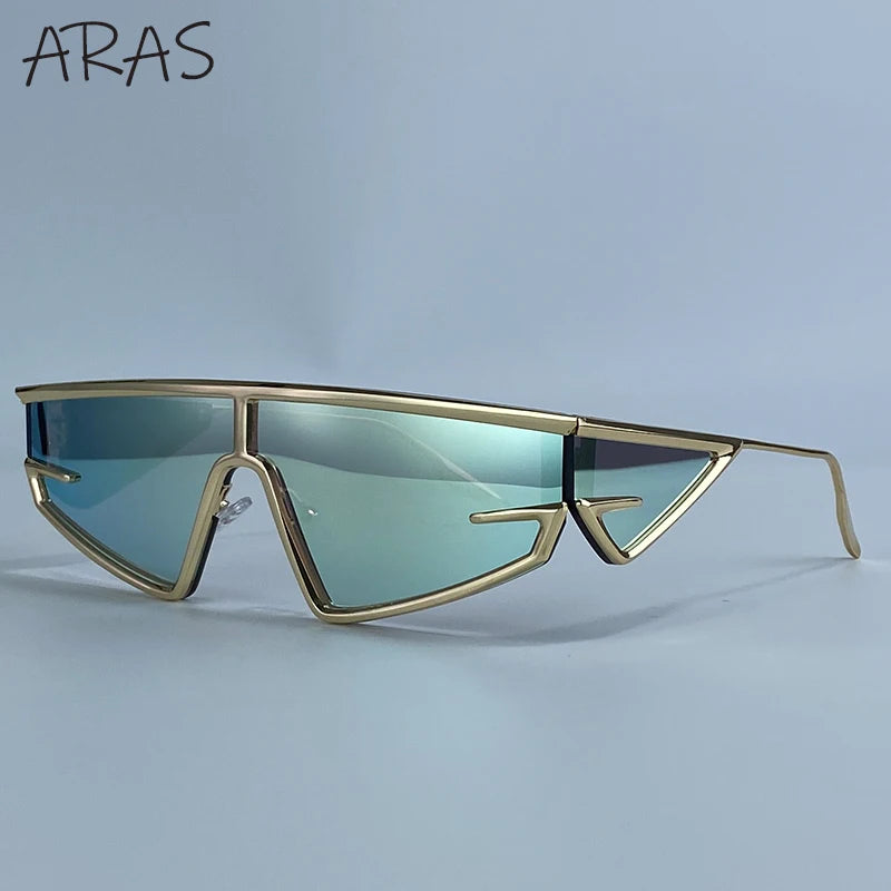 Y2K Punk Shield Irregular Sunglasses Women Luxury Brand Steampunk Cycling UV400 Goggle Eyewear Trendy WindProof Sun Glasses 2026
