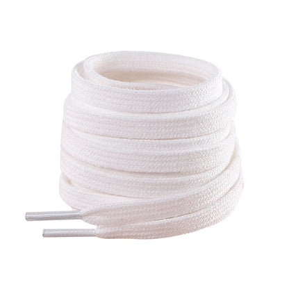 First Grade Fine Cotton Shoelaces High-top Low-top 1970S Canvas Black White Shoes laces 7 mm Width 90/180 cm Women Men Shoelace