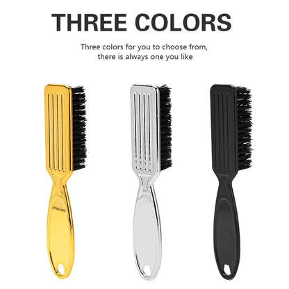 Soft Hair Cleaning Brush Barber Plastic Handle Retro Neck Duster for Salon Hairdressing Styling Tool to Remove Comb Breaks