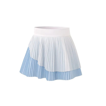 Kids Girls Skirts Quick-Dry Sports Skort Kawaii Pink Blue Badminton and Tennis Sports Pleated Skirt Teenage