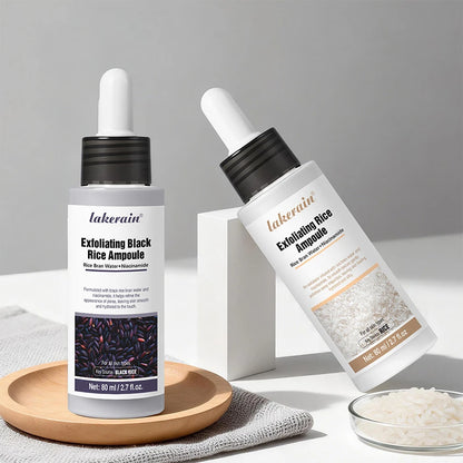 Lakrain Rice Peeling Ampoule Soft Exfoliating Face and Body Scrub Dead Skin Cells Blackhead Remover for All Skin Types  korean skin care