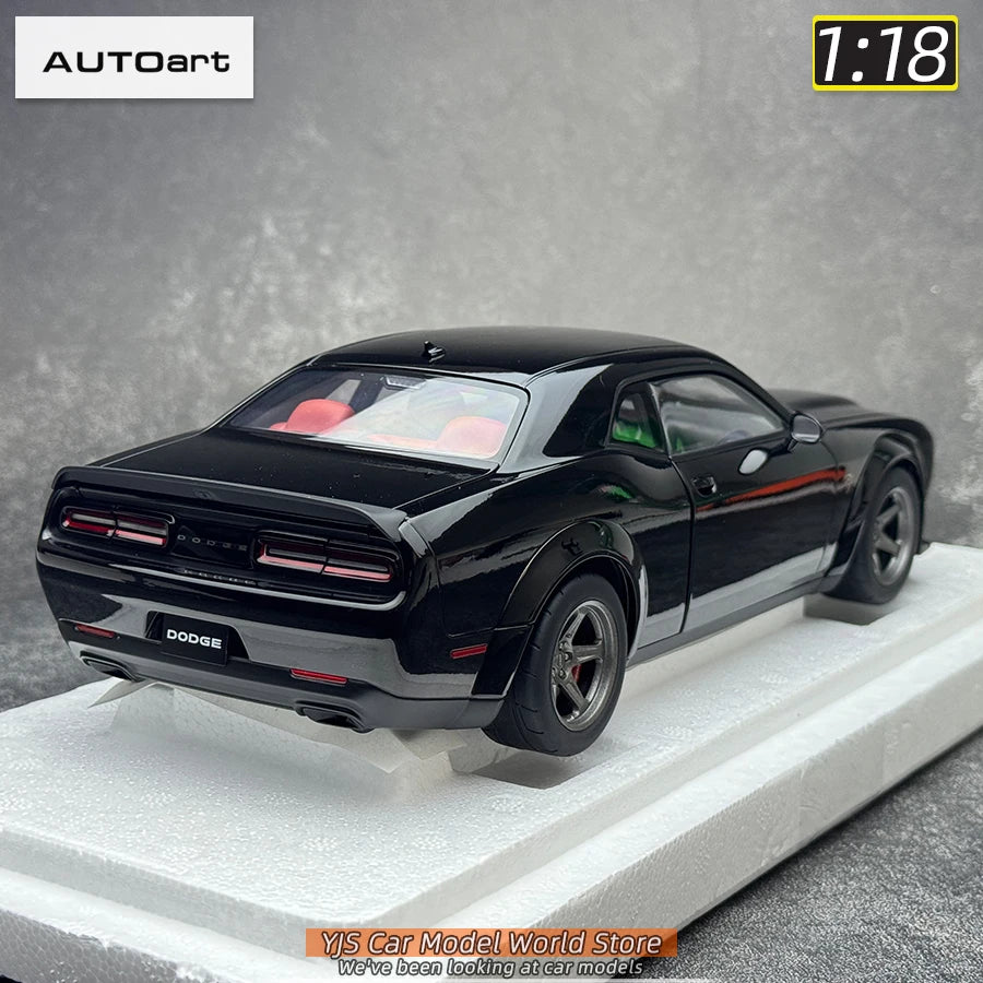 AUTOart 1/18 Dodge Challenger SRT 2023 Hellcat Widebody 2018 Car model Static model sports car birthday gift