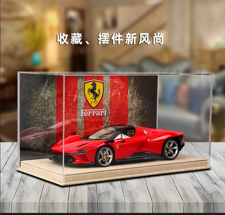 New Bburago 1:18 Ferrari Daytona SP3 Red Matte White Supercar Sports Alloy Car Model Static Die Cast Vehicles Collectible Toys