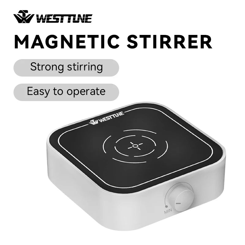 WESTTUNE Laboratory Magnetic Stirrer 3000PRM Magetic Mixer Max Stirring 3L Capacity Stir Plate with 2 PCS Stir Bar (No Heating)