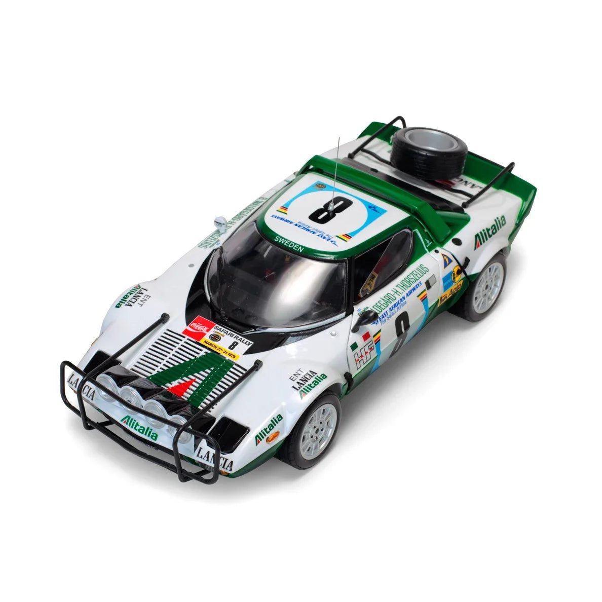 WELLY 1/18 Lancia Stratos HF #8 1975 Rally Car Model