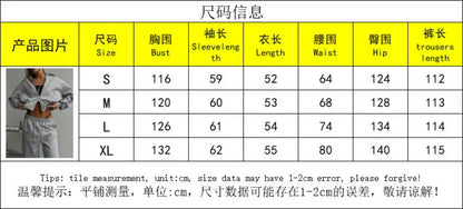 Casual Fashion Suit Ladies Zipper Cardigan Jacket Sports Tether Trousers Two-Piece Ladies Street Style Suit