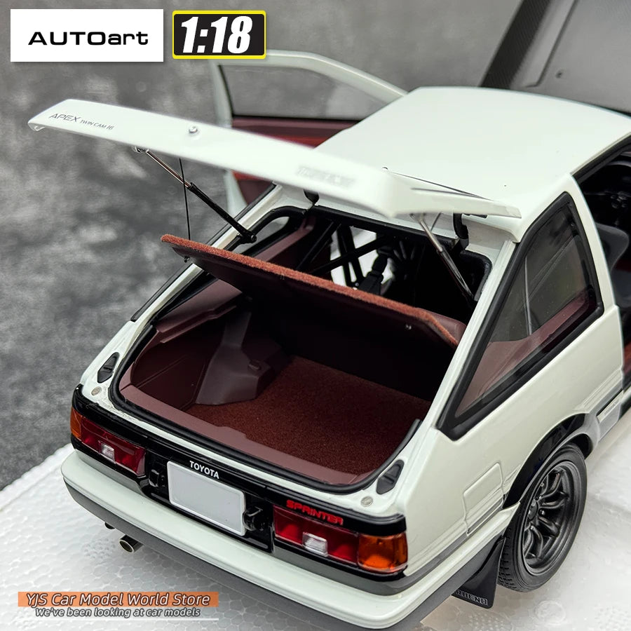 AUTOART 1:18 TOYOTA SPRINTER TRUENO AE86 30th ANNIVERSARY car model Static alloy car model collection gift