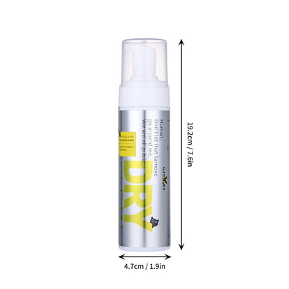 Pet Paw Cleaner Foam - No-Rinse Waterless Gentle Lick-Safe, Plant Extracts Soothing Moisturizing with Soft Brush for Cats Dogs