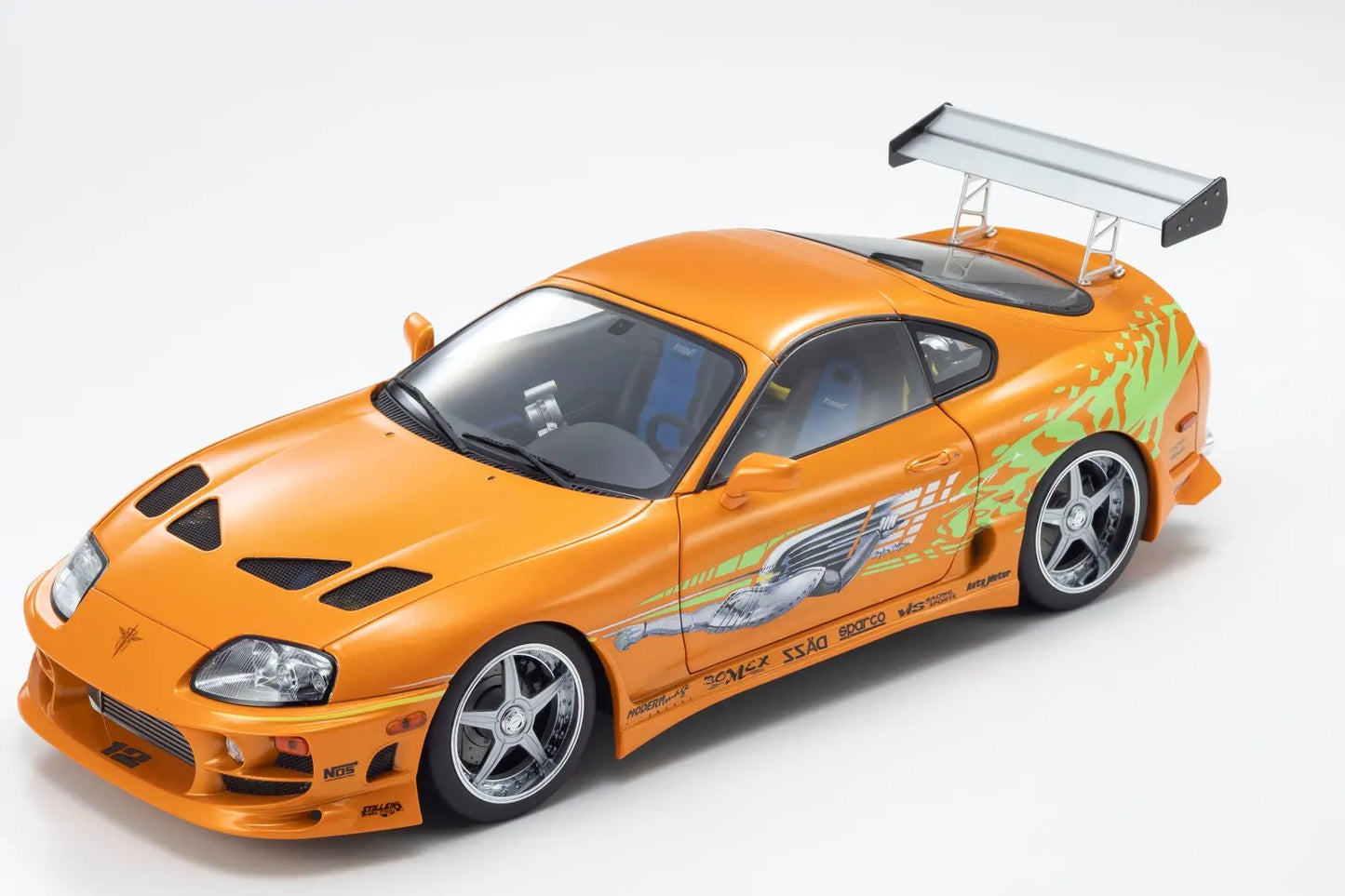 KYOSHO  1/18 Scale Diecast Collection  Dodge Charger R/T 1970 Toyota Supra Turbo - Static car model - Collection - Display piece