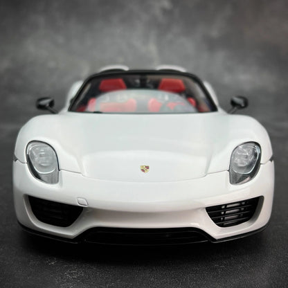 AUTOART car model simulation 1/18 Porsche 918 Car Model alloy room ornament display cars model boy collection christmas gift