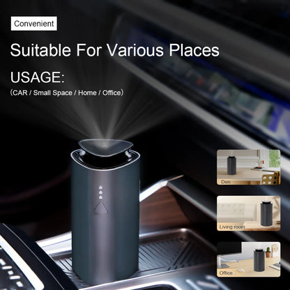 Car Diffuser Humidifier Auto Air Purifier Aromo Air Freshener USB Charging Electric Smell for Home Room Fragrance 1200mAh