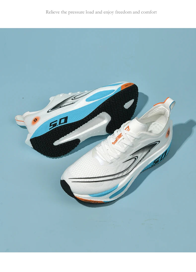 Shoes Speciality Carbon Board Marathon Men Sports Breathable Lightweight Women's Comfortable Athletic Nonskid Sneakers﻿