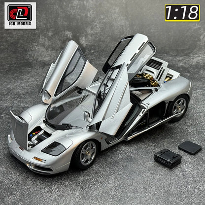 LCD model 1 New 1:18 FOR McLaren F1 XP5 alloy car model sports car static display gift collection for friends