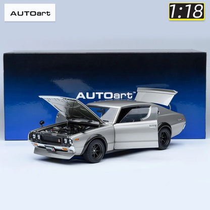 NISSAN SKYLINE 2000 GT-R (KPGC110) TUNED VERSION RS WATANABE WHEEL AUTOart 1/18 Static display model gift collection
