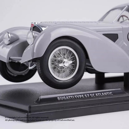 Solido 1/18 Bugatti Atlantic Type 57 SC 1937 Diecast Vehicle Model with Two Open Doors Limited Edition Cars Gifts