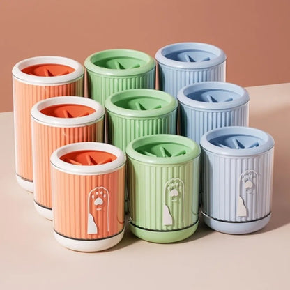 Automatic Pet Foot-washing Cup Detachable Soft Dog Foot Cleaning Cup Portable Quick Wash Paw Cleaner Device Paw Maintenance