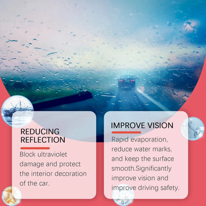 F1204 Car Windshield Oil Film Remover, Windshield Refurbisher, Stain Remover And Cleaning Brush