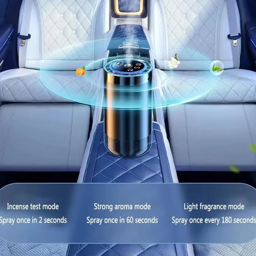 Smart Car Air Freshener Car Fragrance Diffuser Auto Adjustable Modes RGB Music Syncing Light And Starry Sky Projection ﻿