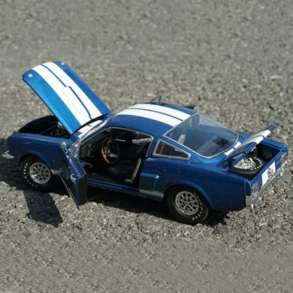 1:18 Diecast Cobra Shelby 1966 GT 350 Alloy Full Open Car Model Vehicles Car Boys Toy Gifts Collection