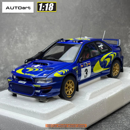AUTOART Die-cast car model 1/18 Subaru Impreza WRC Rally of Monte Carlo  Static display car models