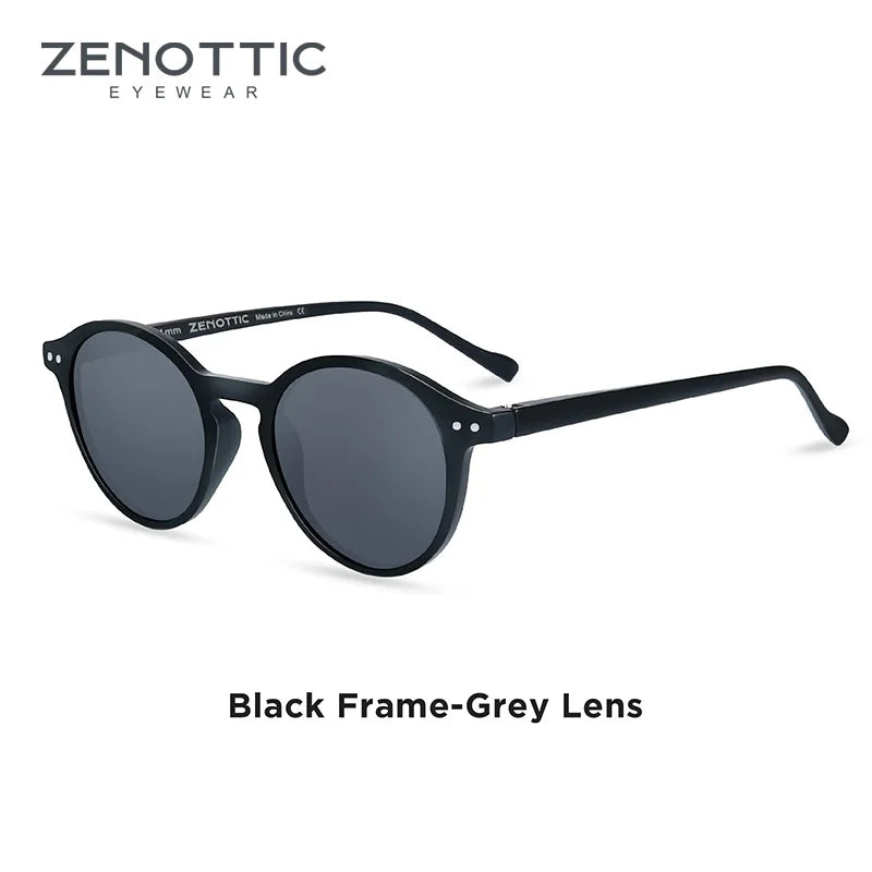 ZENOTTIC (S Size) Retro Circular Polarized Sunglasses 2026 Men Women Vintage Small Round Sun Glasses UV400 Goggles Shades