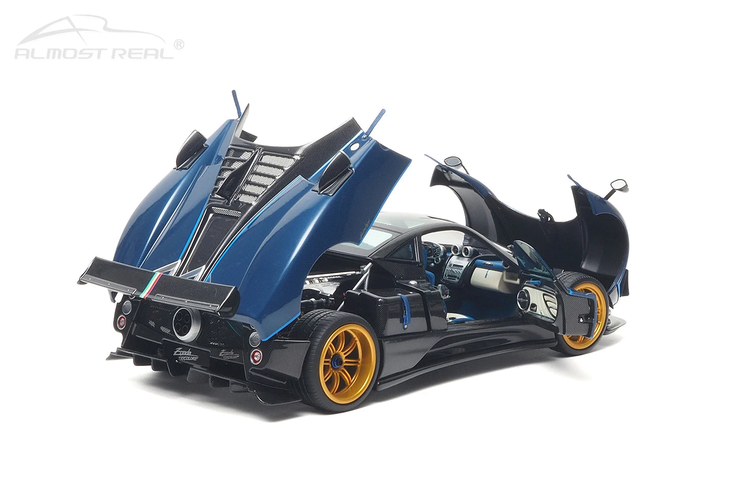 Almost Real diecast model 1:18 Pagani Zonda Tricolore - 2010  car model alloy collection gift to friends and family