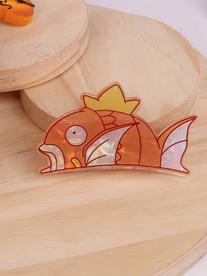pocket monsters Carp King Cartoon Cute Hair Claw Hair Clip