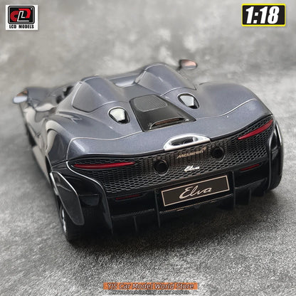 LCD Diecast car model 1:18 McLaren ELVA car model metal static display collection