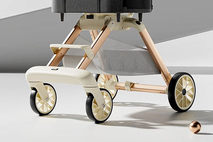 Luxury Pet Stroller 3 in 1  with 4 Wheels for Medium Small Size Dogs and Cats Detachable Carrier for Puppy Kitty Doggie Stroller