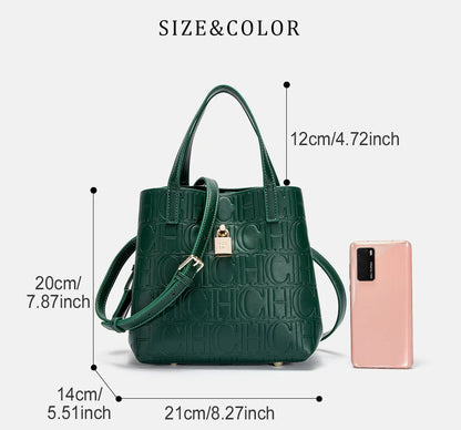 CH Classic Simple Solid Color Women's New Large Capacity Handbag Letter Element Women's Handbag