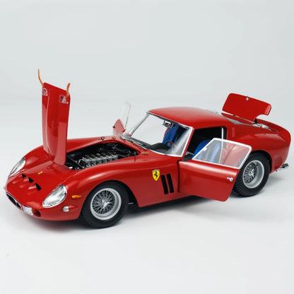 Ferrari 250 GTO 1961 Vintage Car Replica Alloy Model with Fully Openable Doors Kyosho 1:18 Die-Cast Metal Scale Model Racing Car Adult Boys' Toy High-End Collectible Gift