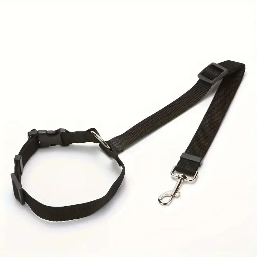 Pet Dog and Cat Seat Belt Car Headrest Restraint Adjustable Safety Rope Car Seat Belt Dog Accessories for Small Dogs (1Pc)