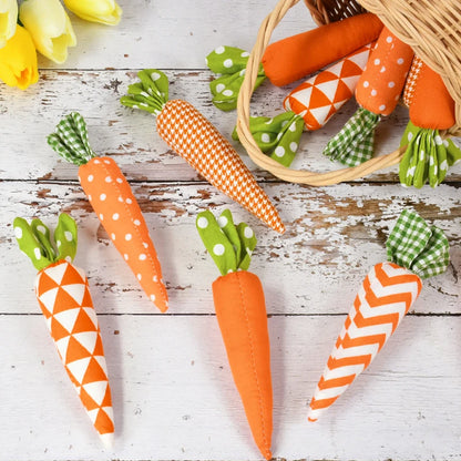 Easter Carrot Ornaments Spring Easter Party Decoration for Home Kids Birthday Favors Gift Soft Artificial Carrot Toy