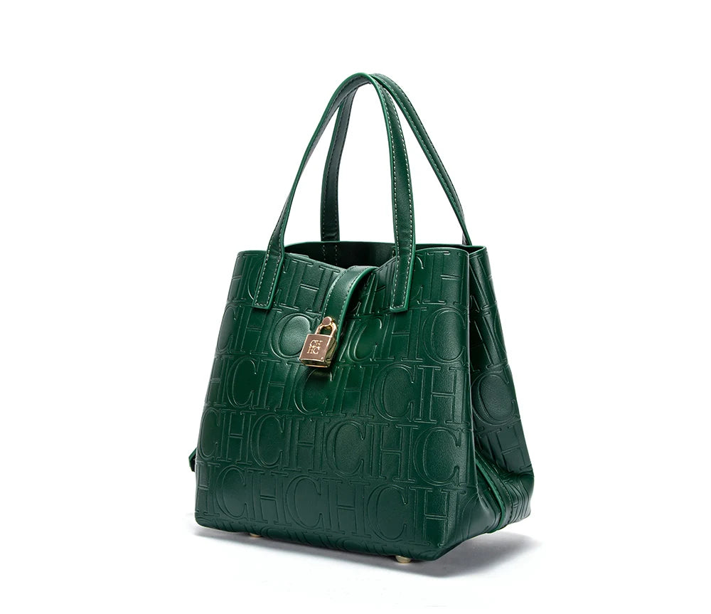 CH Classic Simple Solid Color Women's New Large Capacity Handbag Letter Element Women's Handbag