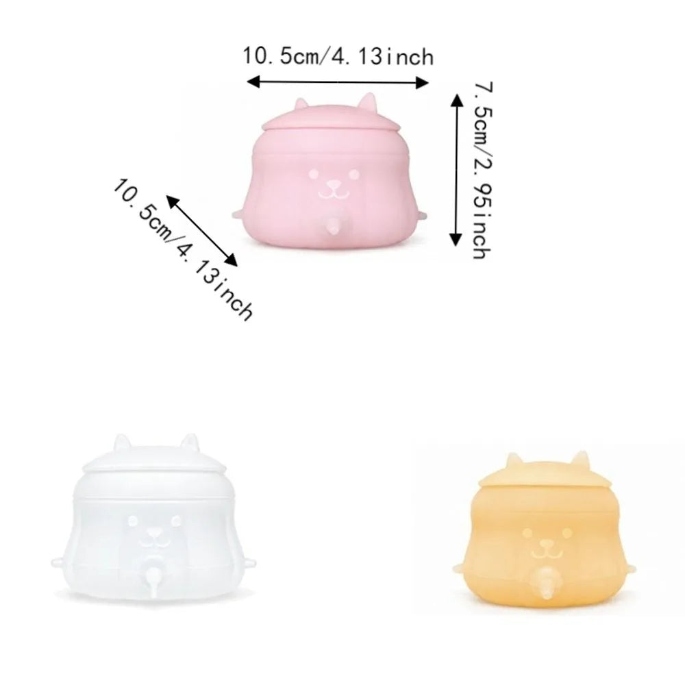 Silicone Pet Nursing Bottle Anti-Slip Bionic Nipple Pet Milk Feeder Multi-Nozzle Bite Resistant Dog Drinking Bottle