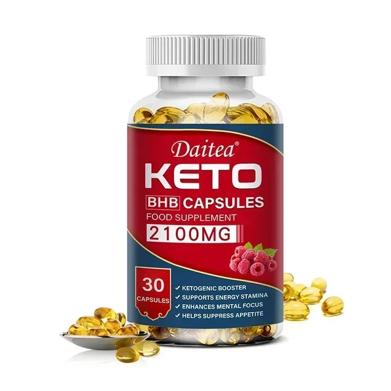 Keto BHB Capsules 2100mg - Supports Weight Management, Energy, Concentration, Promoting Metabolism, Ketogenic Diet Ketone Supplement