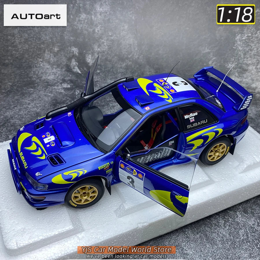 AUTOART Die-cast car model 1/18 Subaru Impreza WRC Rally of Monte Carlo  Static display car models