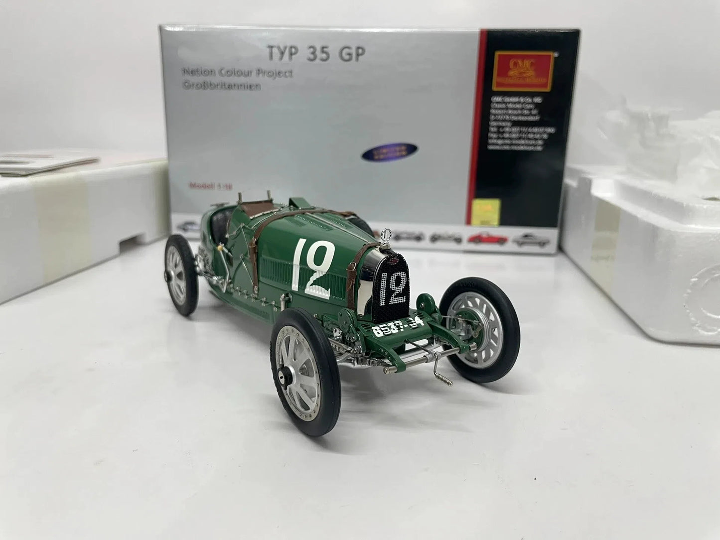 CMC 1:18 Typ35 GP #12 Simulation Limited Edition All Open Alloy Metal Static Car Model Toy Gift