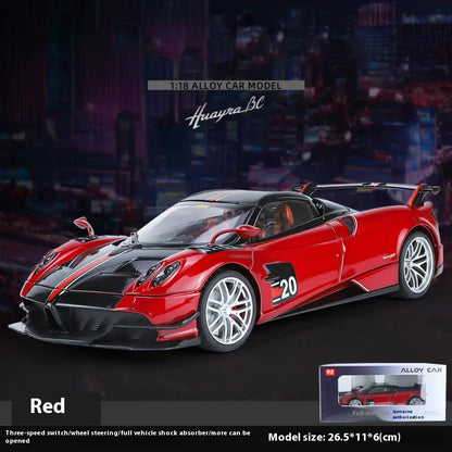 Cool alloy sports 1:18 car model, simulated interior details, cool lighting and sound effects, exquisite desktop ornaments