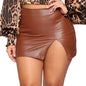 New High Waist Sexy Pencil Skirt Fashion Women Sexy PU Leather Tight Miniskirts Ladies Office Slim Bodycon Skirts Night Clubwear