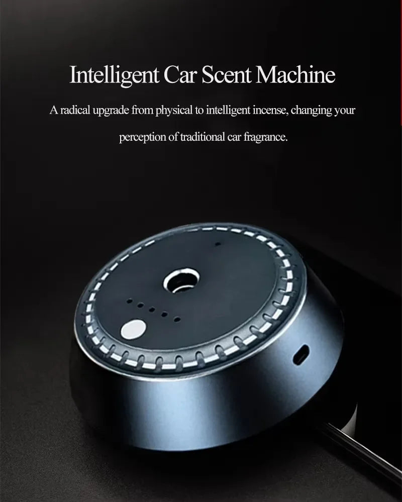 Adjustable Electric Fragrance Diffuser Ultrasonic Cool Mist Air Humidifier Car Air Freshener USB Rechargeable Car Diffuser