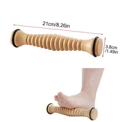 Wooden Foot Massager Roller Reflexology for Stress Fitness Health Care Feet Massager Colorful Massage Roller Pain Relief