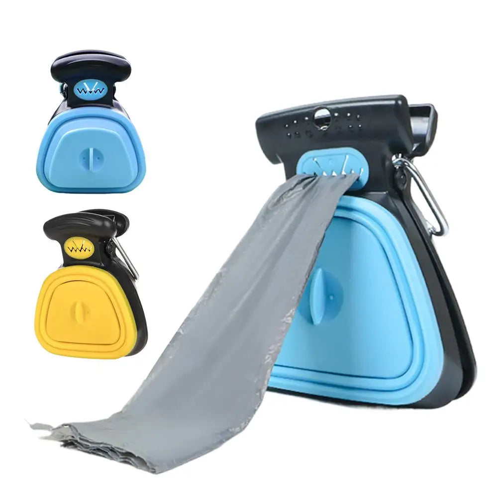 Foldable Pet Shovel Travel Dog Poop Bag Dispenser Poop Scoop Clean Pick Up Excreta Cleaner Animal Excreta Cleaning Tools