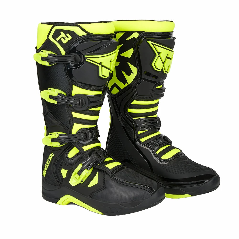Professional Motorcycle Boots Men Motocross Off Road Racing Boots Wear Resistant Botas Moto Anti-slip Motorcyclist Shoes