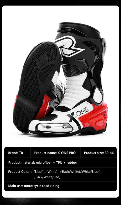 Professional Motorcycle Boots Men Motocross Off Road Racing Boots Wear Resistant Botas Moto Anti-slip Motorcyclist Shoes