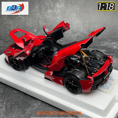 BBR MODELS 1/18 LaFerr sports car red metal static display car model collection Diecast model