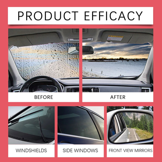 F1204 Car Windshield Oil Film Remover, Windshield Refurbisher, Stain Remover And Cleaning Brush