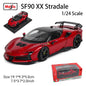 Bburago 1:24 Ferrari SF90 XX STRADALE Officially Licensed Alloy Luxury Vehicle Diecast Car Model Toy Collection Gift three color