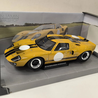 Diecast SOLIDO 1/18 Scale FORD GT40 Racing U1 Alloy Car Model