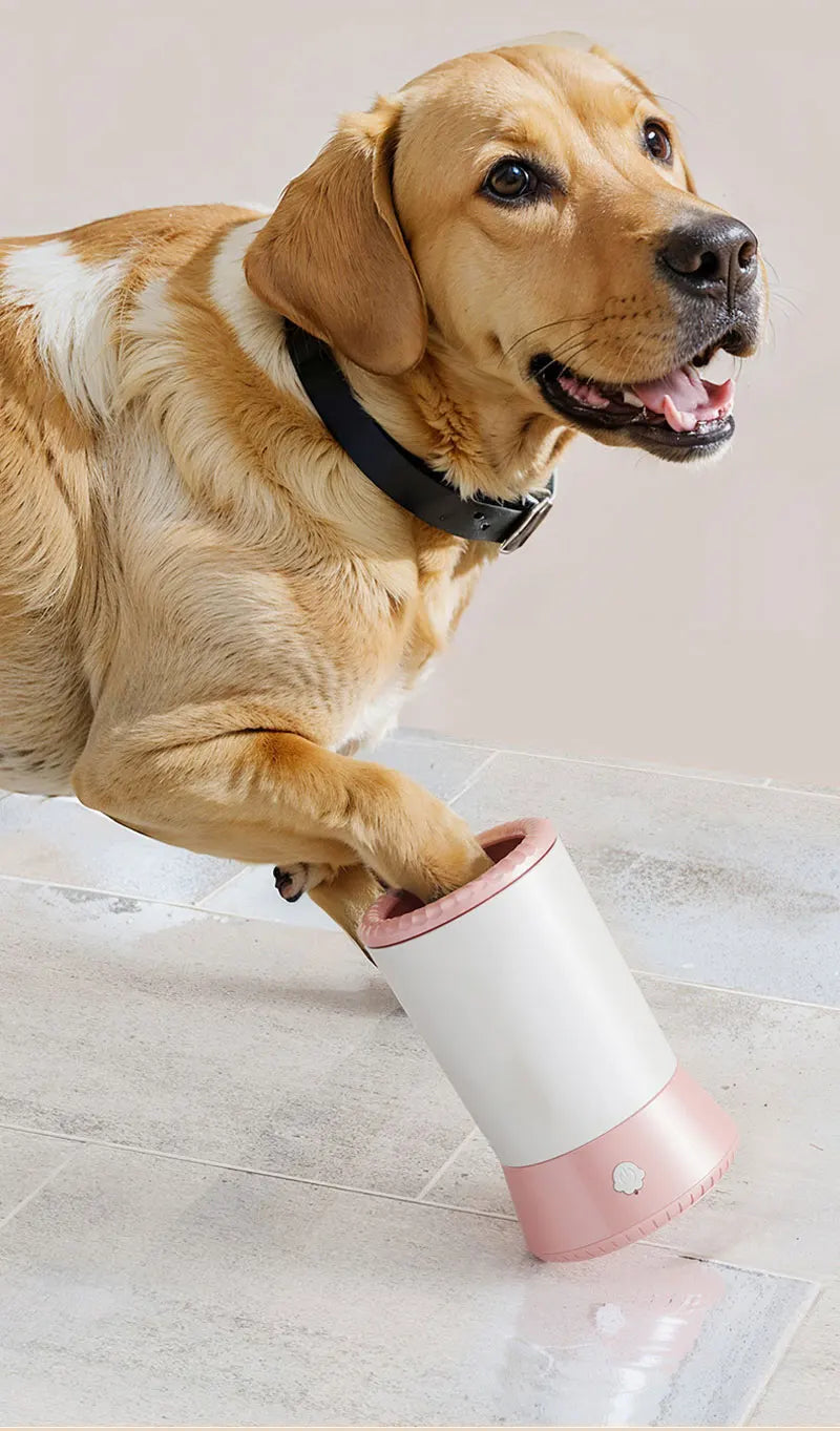 Pet Portable Dog Paw Washer Automatic Pet Paw Cleaner Electric Dog Paw Washer USB Rechargeable Foot Cleaning Machine Dog Brushes